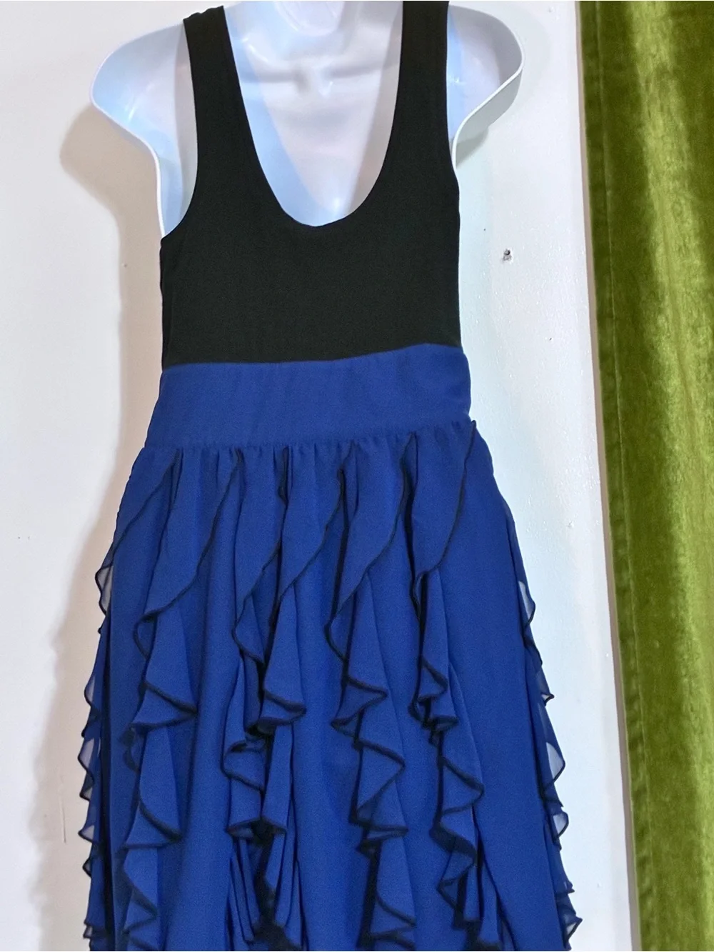Express Black Knit Top with Branded Neck Label